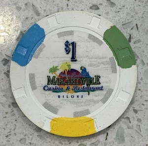 Margaritaville Casino & Restaurant $1 Chip Biloxi Mississippi 2012-2014 - Imagen 1 de 3