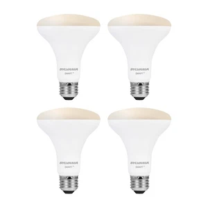 Sylvania Smart LED Light Bulb Model 73740 9.5 watt 120 volt BR30 Dimmable 4's - Picture 1 of 4