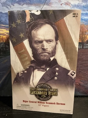 William Tecumseh Sherman Escala 1/6 Unión de la Guerra Civil Nuevo en Caja Sideshow Brotherhood Arms Foto 1 de 4