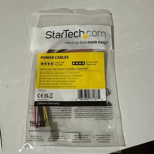 StarTech.com LP4 to 2x LP4 Power Y Splitter Cable M/F - LP4 Splitter - Picture 1 of 5