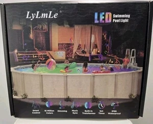 LyLmLe LED Pool Lights for Above Ground Pools with APP Control, 20W Smart... - Picture 1 of 2