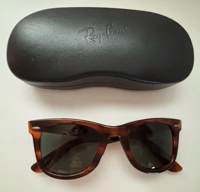 Gafas de sol Ray-Ban Wayfarer vintage color carey B&L EE. UU. Foto 1 de 4