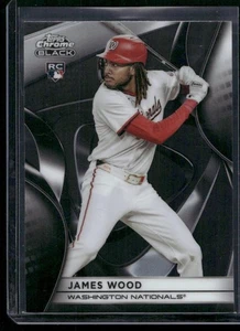 2025 Topps Chrome Black #104 James Wood Rookie RC - Picture 1 of 2