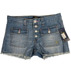 Neu mit Etikett Ralph Lauren Polo Mädchen Shorts Gr. 14 ausgefranst bestickt mehrfarbig - Bild 1 von 4