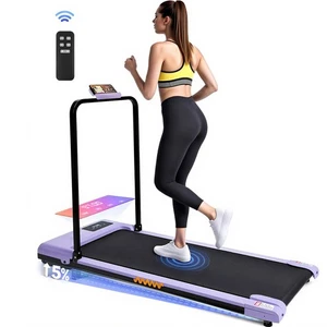 Electric Treadmill Home Under Desk Walking Pad 5% Incline 120kg 1–6km/h Purple - Picture 1 of 7