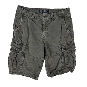American Eagle Classic Longboard Cargo Shorts Men's Size 32 Brown Gray Khaki AEO - Picture 1 of 11