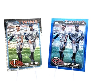 Twins Pillars Lot โ 2023 Topps Correa Buxton Foil + Blue /999 ๐ฅ Minnesota Stars - Picture 1 of 3