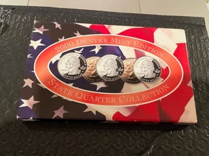2000 D State Quarter Denver Mint Edition 5 Coin Mint Set BU Uncirculated Box COA - Picture 1 of 2