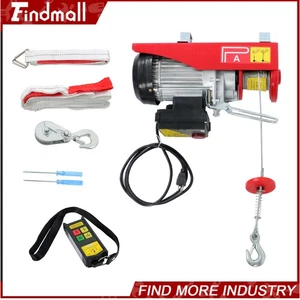 Findmall Electric Hoist 880lbs Crane Winch w/ Wireless Remote Control 980W 110V - Picture 1 of 15