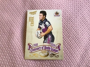 Cooper Cronk 2008 centenary Top 100 Melbourne storm Nrl Trading Card Australia - Picture 1 of 1