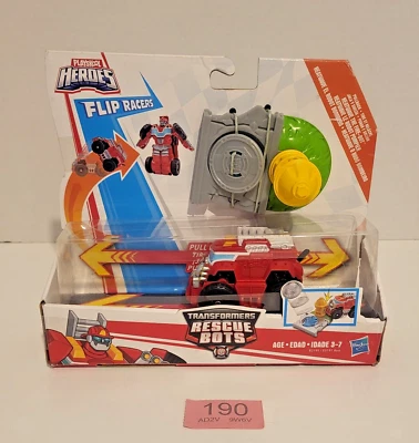 Playskool Heroes Transformers Rescue Bots Heatwave Fire Flip Racers New  190 - Image 1 of 3
