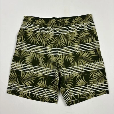 Kirkland подпись мужской плавать короткий молнии карман шнурок цветочный зеленый, большой - Изображение 1 из 3