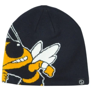 NCAA Zephyr Georgia Tech Yellow Jackets Sports Winter Cuffless Knit Beanie Hat - Picture 1 of 5