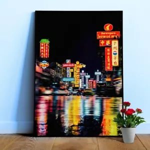 Ciudad de noche de neón: Tailandia - póster estético, póster de neón - Imagen 1 de 10