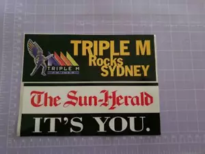 Triple M Rocks Sydney The Sun Herald Sticker 17cm x 13cm approx As per image - Bild 1 von 1