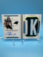 Christian McCaffrey 4/9 RC 2017 National Treasures Booklet RPA Rookie Patch Auto