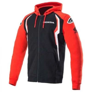 Sudadera con capucha oficial Honda Alpinestars para hombre casuals (roja/negra) - Imagen 1 de 12