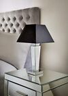 Vintage Modern Sparkle Gatsby Plan Mirror Base Table Lamp With Shade Ideal Gift