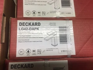 Pfister Deckard Single Control Bathroom Faucet w/Drain, Brushed Nickel LG42-DAPK - Picture 1 of 2