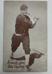 Vintage 1947-1966 Ausstellung Baseballkarte - Mit freundlichen Grüßen "Luke Appling" - Bild 1 von 2