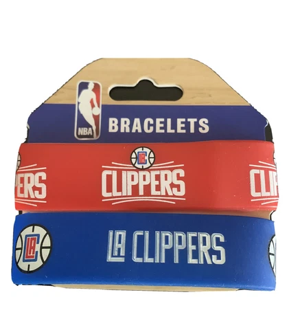 Rubber Wristband Bracelet Set Of 2 Los Angeles Clippers LA Cover