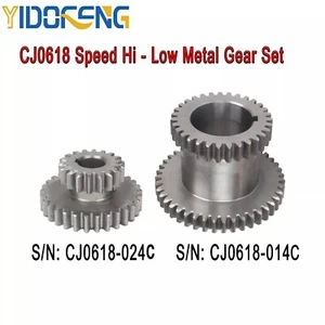 CJ0618 Speed Hi - Set di ingranaggi in metallo basso, S/N: CJ0618-024C / S/N: CJ0618-014C - Foto 1 di 5
