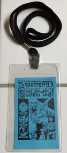 Bakersfield CA Comic-Con 2016 cordón insignia azul Flash Gordon Sam Jones 888A - Imagen 1 de 2
