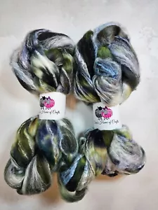 Merino/ Bamboo roving, wool top, 100 g, WITCHES BREW - Picture 1 of 5