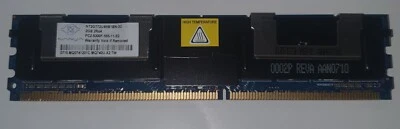 2GB DDR2 PC2-5300 667MHz 240pin ECC FB-DIMM Nanya NT2GT72U4NB1BN-3C Qty 14 - Image 1 of 2