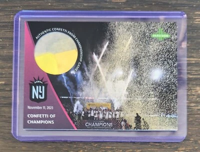 2023 NWSL Parkside Pronto NY Gotham FC Confetti of Champions Relic Card SP #/750 - Image 1 of 2