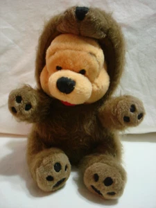 Disney Store Mini Sitzsack flauschiger Braunbär Pooh 6 Zoll Plüsch - Bild 1 von 12