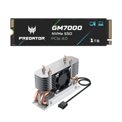 Acer Predator GM7000 1TB NVMe Gen4 Gaming SSD w/ Nitro Pro M.2 NVMe Heatsink - Image 1 of 4