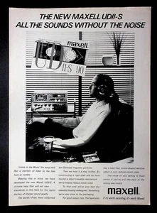 1988 Maxell Audio Cassette Tape UDII-S Photo Vintage Print Ad - Picture 1 of 1