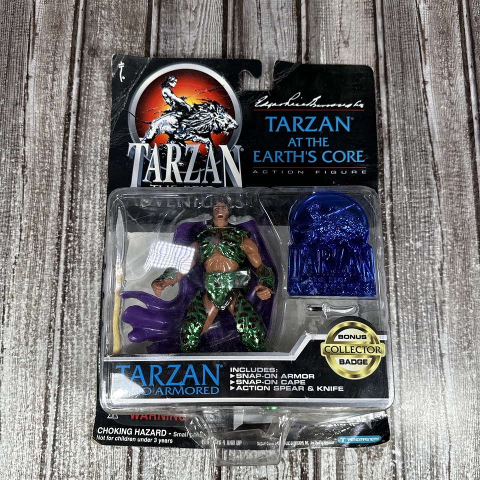 Tarzan at The Earth's Core Dino Armored Action Figure 1995 Trendmasters