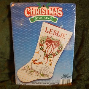 DMC Floss / Good Shepherd Counted Crosstitch Kit #87206 ; Christmas Stocking - Picture 1 of 3