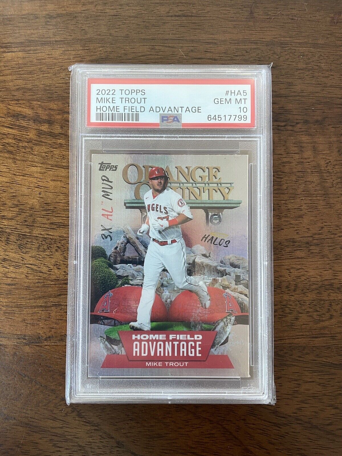 Mike Trout 2022 Topps Home Field Advantage PSA 10 HA-5