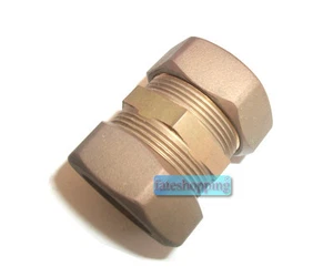 Raccordo oring per tubo rame diritto doppio 22 x 22 raccorderia avvitare bicono - Foto 1 di 1