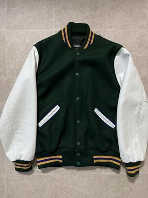 Chaqueta universitaria de cuero Settlemiers para hombre 34 hecha a mano en Oregón Estados Unidos 🇺🇸 Foto 1 de 4