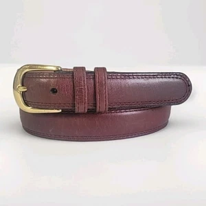 John Henry Oil Tanned Cowhide Leather Men's Belt SIZE 34" Brass Buckle - Picture 1 of 19