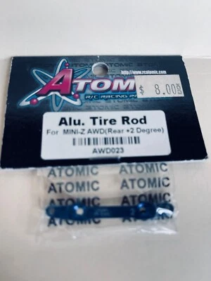 Atomic Mini Z Aluminum Tire Rod For AWD ( Rear +2 Degree) AWD023 - Image 1 of 2