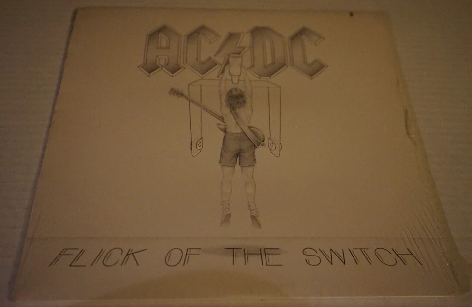 AC/DC Flick Of The Switch Vinyl LP Record 1983 Atlantic Recording 80100-1