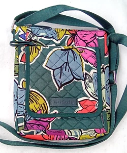 Vera Bradley Falling Flowers Crossbody Bag Purse Hipster Zipper Adjustable Strap - Picture 1 of 10