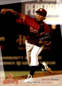 2012 Boise Hawks Grandstand #19 Su-Min Jung Gim Hae City South Korea Card
