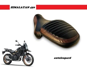 Funda de asiento de bicicleta hecha a mano Royal Enfield 450 Himalayan - Imagen 1 de 4