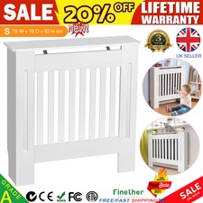 Radiator Cover White Vertical Modern Traditional Wood Grill Cabinet Furniture UK