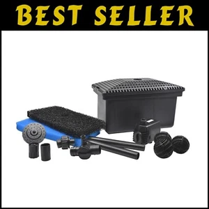 Complete Medium Filter Kit with Pump for 500 Gallon Ponds – Dual Water Feature - Picture 1 of 11