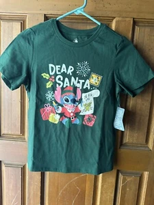 Stitch Dear Santa T-Shirt for Kids, Disneyland NWT Xl (14) - Picture 1 of 4