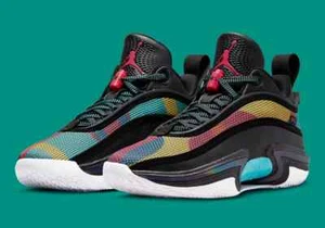Air Jordan 36 Low XXXVI 13 MultiColor Black 'Washed Teal' Black Pink DH0833 063 - Picture 1 of 15