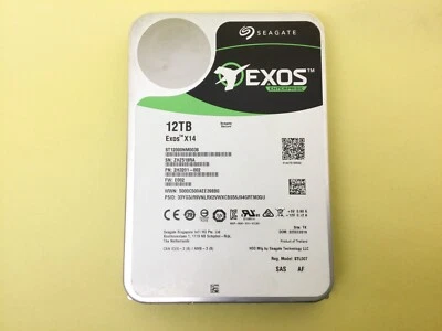 Seagate Exos X14 12TB 7.2K SAS 12Gb/s 3.5" Internal HDD ST12000NM0038 - Image 1 of 3