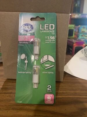 Great Value LED Landscape Lighting T3 2PK 10 Watt Equiv G4 Base Cabinet Lighting - Image 1 of 2